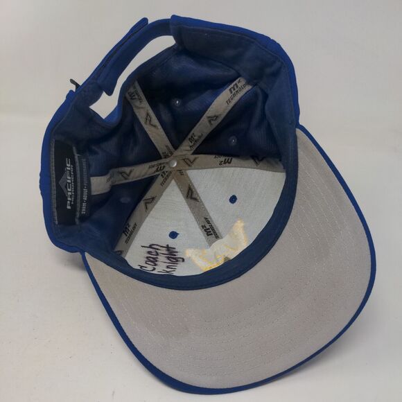 Pacific Headwear Men's Strapback Hat Blue Embroidered W Big Logo Polyester - Picture 6 of 8